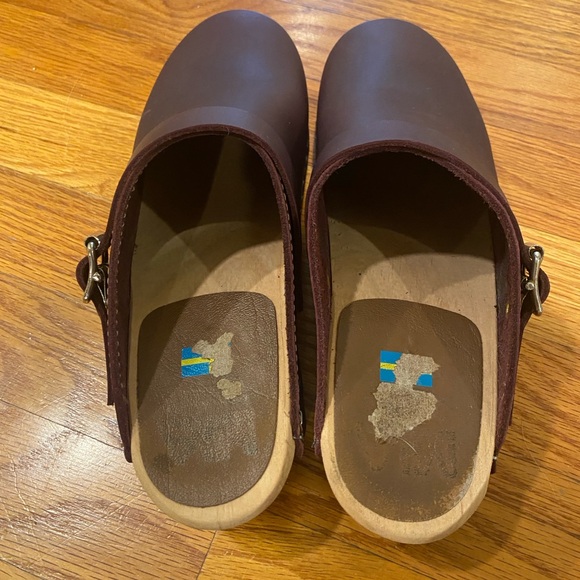 mia, Swedish Clogs, 7M, Leather, Wine - Picture 4 of 4